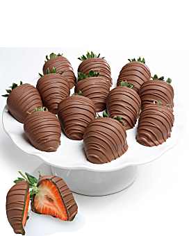 Belgian Milk Chocolate Covered Strawberries